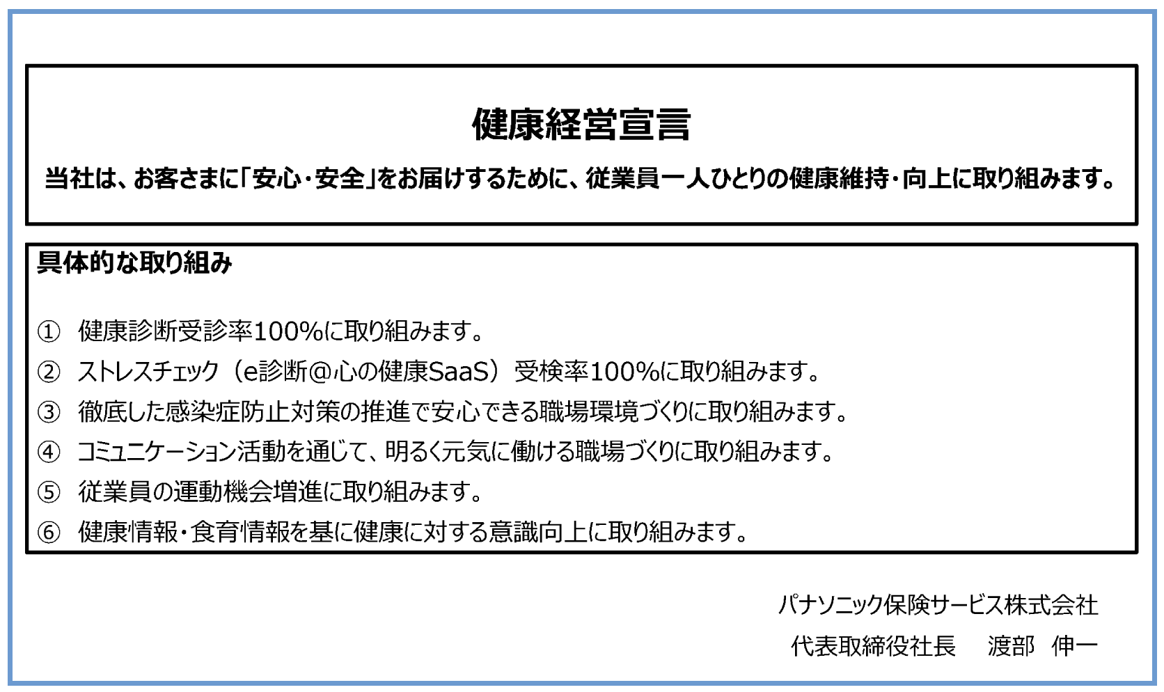 健康経営宣言