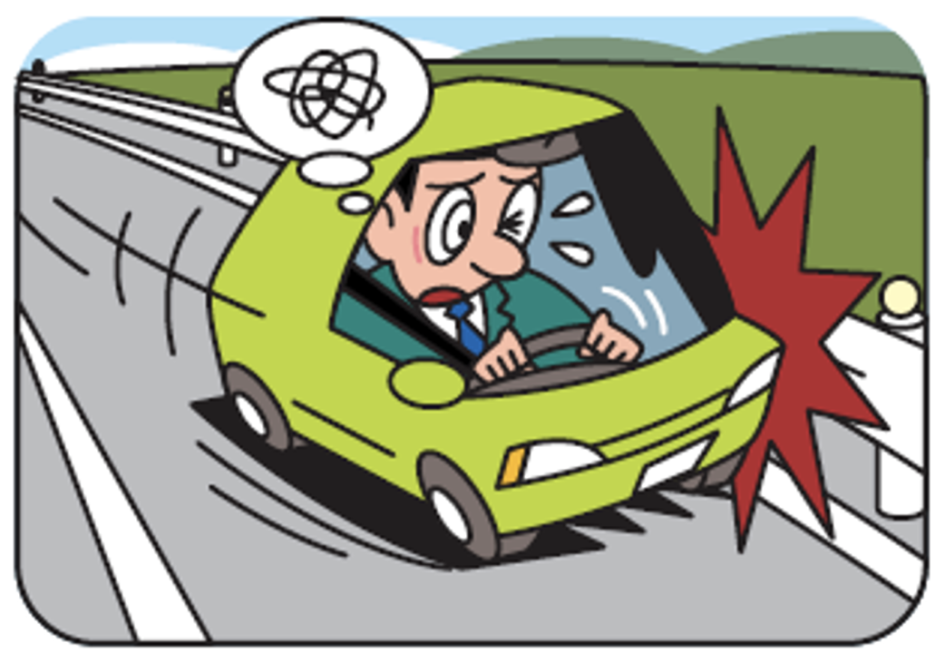 単路での事故が多い