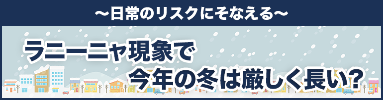 ~ラニーニャ現象で今年の冬は厳しく長い?